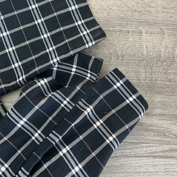 Zara Blue Gingham Dress Pants - Picture 6 of 6